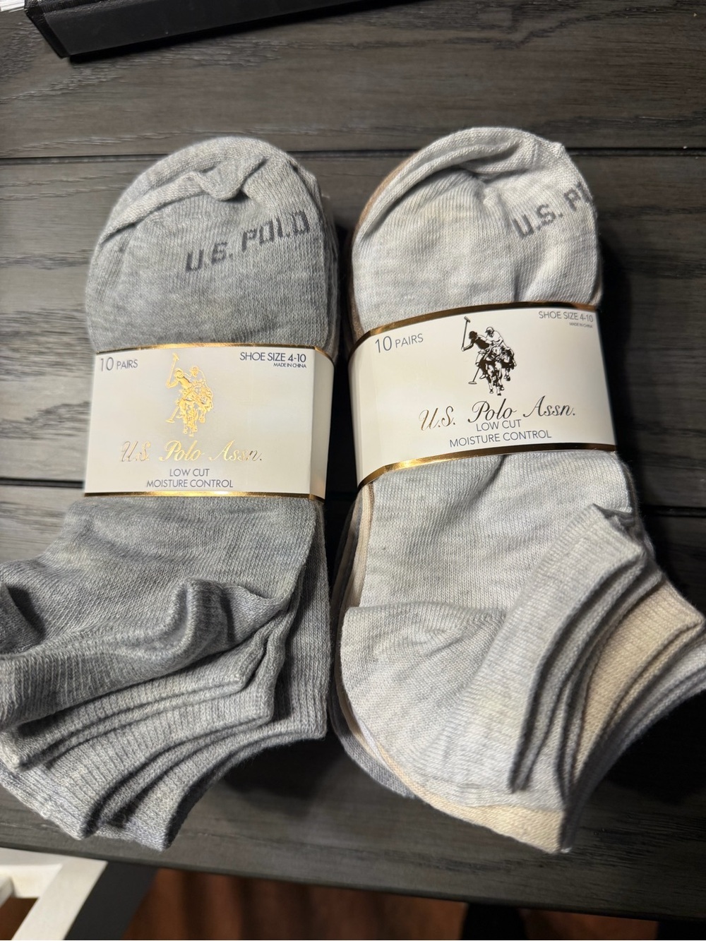 U.S. Polo Assn. Women’s Low Cut Moisture Control Socks - 20 pairs total